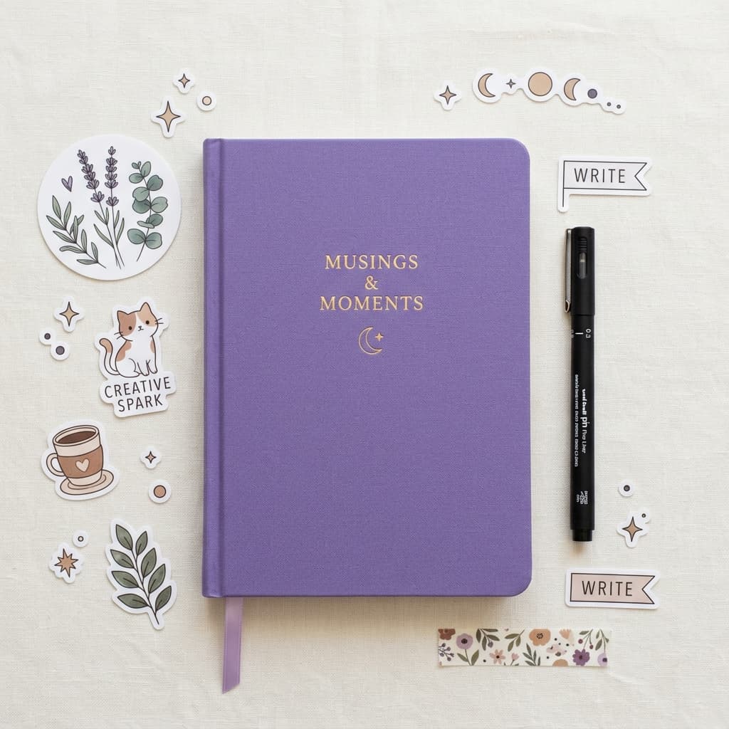 Diaries with stickers