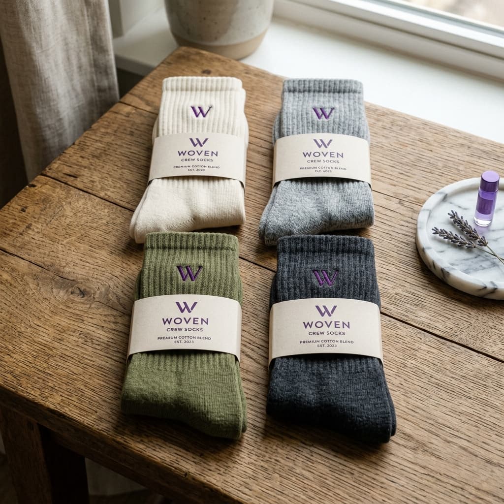 Cozy Borahae Logo Socks