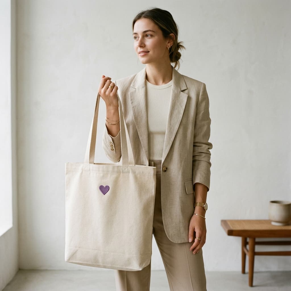 Minimalist Canvas Tote Bag